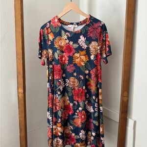 LOFT Multicolor Floral Dress